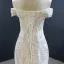 Luxury / Gorgeous Ivory Bridal Wedding Dresses 2020 Trumpet / Mermaid Off-The-Shoulder Short Sleeve Backless Sequins Beading Detachable Cathedral Train Ruffle