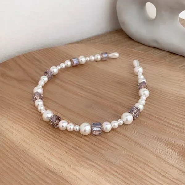 Mode Pärla Kristall Hair Hoop Hårsmycken 2020
