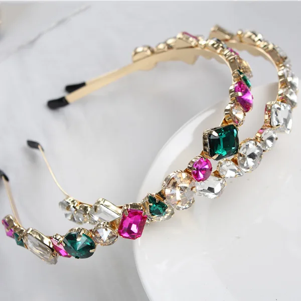 Snygga / Fina Rhinestone Hair Hoop Hårsmycken 2020