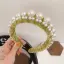 Snygga / Fina Svarta Pärla Hair Hoop 2020 Mocka Hårsmycken Tillbehör