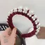 Snygga / Fina Svarta Pärla Hair Hoop 2020 Mocka Hårsmycken Tillbehör