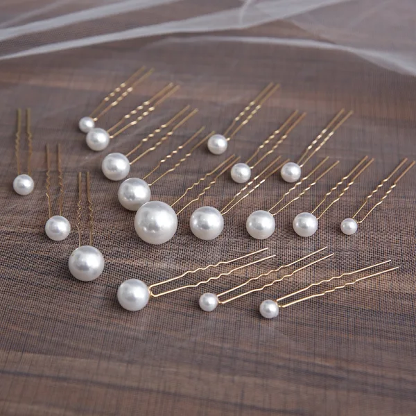 Élégant Ivoire Perle Mariage Accessoire Cheveux 2020 Métal Accessoire Cheveux Mariage