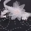 Elegant Hvit Pannebånd Har Tilbehor 2020 Polyester Blomst Beading Perle Dusk Bryllup Hodepynt