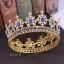 Vintage / Originale Doré Tiare Accessoire Cheveux Mariage 2020 Alliage Rouge Faux Diamant Mariage Accessorize