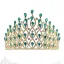 Étourdissant Vert Foncé Faux Diamant Tiare 2020 Alliage Accessoire Cheveux Mariage