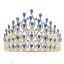 Étourdissant Vert Foncé Faux Diamant Tiare 2020 Alliage Accessoire Cheveux Mariage