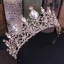 Vintage Królewski Niebieski Rhinestone Tiara Ozdoby Do Włosów Ślubne 2020 Stop Ślub Akcesoria
