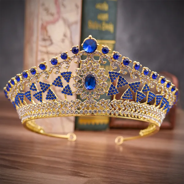 Classique Vert Foncé Faux Diamant Tiare Accessoire Cheveux Mariage 2020 Alliage Mariage Accessorize
