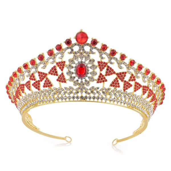 Classique Vert Foncé Faux Diamant Tiare Accessoire Cheveux Mariage 2020 Alliage Mariage Accessorize