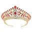 Classique Vert Foncé Faux Diamant Tiare Accessoire Cheveux Mariage 2020 Alliage Mariage Accessorize