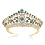 Classique Vert Foncé Faux Diamant Tiare Accessoire Cheveux Mariage 2020 Alliage Mariage Accessorize