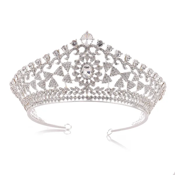 Classique Vert Foncé Faux Diamant Tiare Accessoire Cheveux Mariage 2020 Alliage Mariage Accessorize