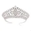 Classique Vert Foncé Faux Diamant Tiare Accessoire Cheveux Mariage 2020 Alliage Mariage Accessorize