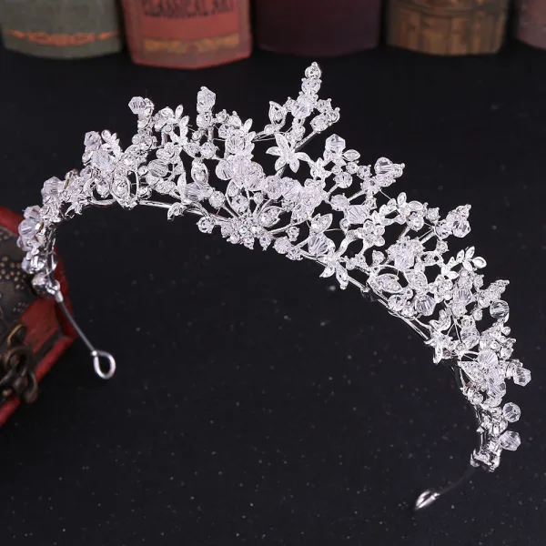 Classic Gold Tiara Bridal Hair Accessories 2020 Alloy Beading Rhinestone Wedding Accessories