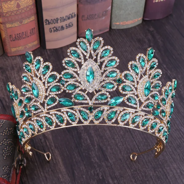 Stunning Rose Gold Rhinestone Tiara Bridal Hair Accessories 2020 Alloy Wedding Accessories