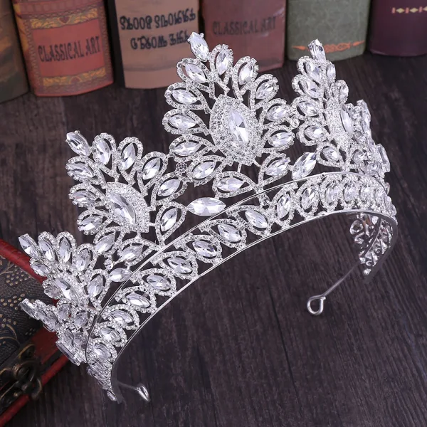 Stunning Rose Gold Rhinestone Tiara Bridal Hair Accessories 2020 Alloy Wedding Accessories