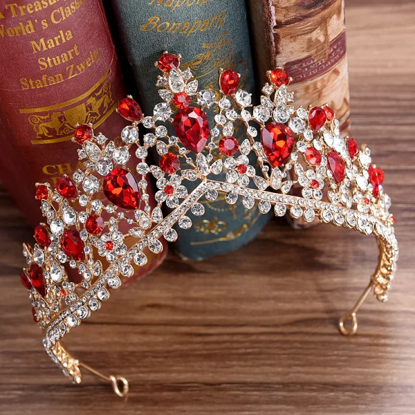 Chic / Belle Or Rose Faux Diamant Tiare Accessoire Cheveux Mariage 2020 Alliage Mariage Accessorize