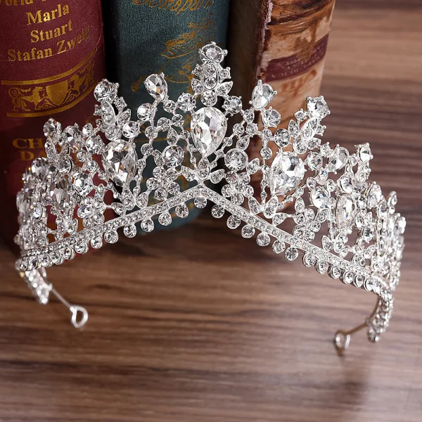 Chic / Belle Or Rose Faux Diamant Tiare Accessoire Cheveux Mariage 2020 Alliage Mariage Accessorize