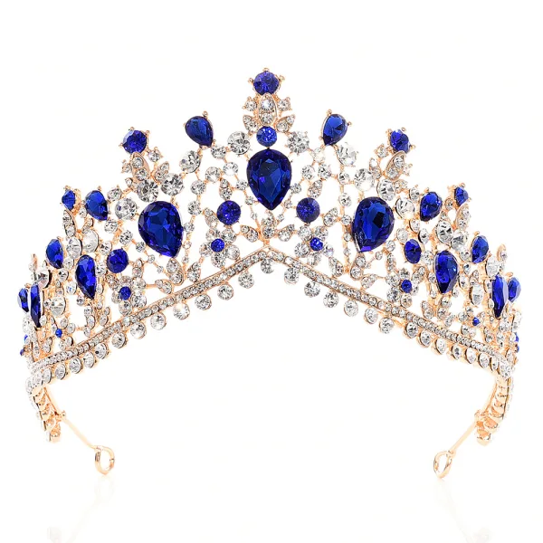 Chic / Belle Or Rose Faux Diamant Tiare Accessoire Cheveux Mariage 2020 Alliage Mariage Accessorize