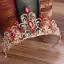Elegante Roos Goud Rhinestone Tiara Bruids Haaraccessoires 2020 Legering Huwelijk Accessoires