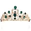 Elegante Roos Goud Rhinestone Tiara Bruids Haaraccessoires 2020 Legering Huwelijk Accessoires