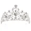 Elegante Roos Goud Rhinestone Tiara Bruids Haaraccessoires 2020 Legering Huwelijk Accessoires