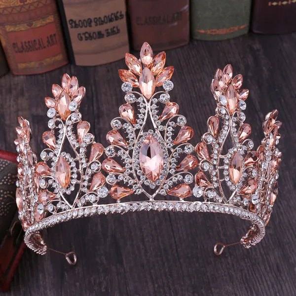 Traditionnel Vert Foncé Faux Diamant Tiare Accessoire Cheveux Mariage 2020 Alliage Accessorize