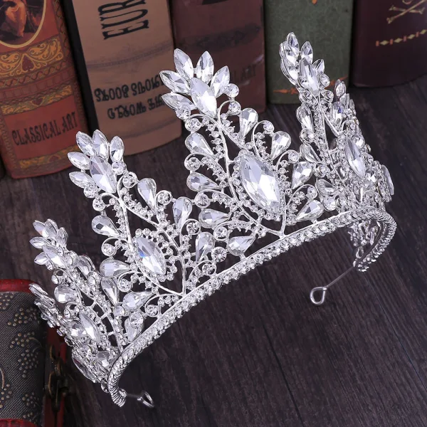 Traditionnel Vert Foncé Faux Diamant Tiare Accessoire Cheveux Mariage 2020 Alliage Accessorize