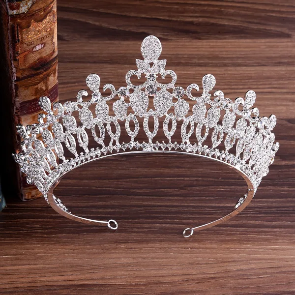 Classic Gold Tiara Bridal Hair Accessories 2020 Alloy Rhinestone Tiara Wedding Accessories