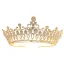Classic Gold Tiara Bridal Hair Accessories 2020 Alloy Rhinestone Tiara Wedding Accessories