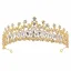 Chic / Belle Vert Foncé Faux Diamant Tiare Accessoire Cheveux Mariage 2020 Alliage Mariage Accessorize