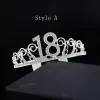 Chic / Beautiful Silver Birthday Tiara 2020 Alloy Rhinestone Accessories