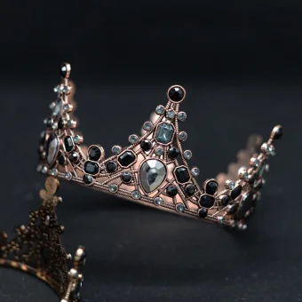 Baroque Bronze Tiara Bridal Hair Accessories 2020 Metal Rhinestone Accessories