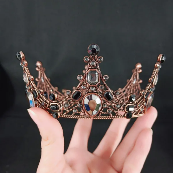 Barokk Bronse Tiara Har Tilbehor 2020 Metall Rhinestone Tilbehør