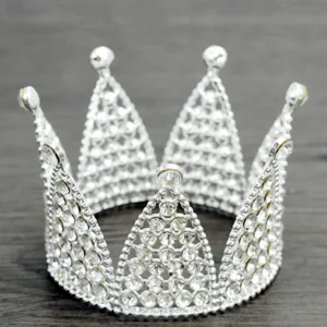 Prisvärd Silver Tiara Brud Huvudbonad 2020 Metall Pärla Rhinestone Bröllop Tillbehör
