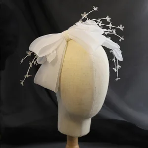Vintage Vita Hair Hoop Hårsmycken 2020 Organza Rosett Beading Bröllop Tillbehör