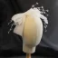 Vintage Hvit Hårbøyle Hodepynt 2020 Organza Sløyfe Beading Bryllup Tilbehør