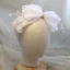 Vintage Hvit Hårbøyle Hodepynt 2020 Organza Sløyfe Beading Bryllup Tilbehør
