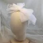 Vintage Hvit Hårbøyle Hodepynt 2020 Organza Sløyfe Beading Bryllup Tilbehør