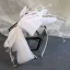 Vintage Hvit Hårbøyle Hodepynt 2020 Organza Sløyfe Beading Bryllup Tilbehør