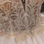 Luxury / Gorgeous Ivory Bridal Wedding Dresses 2020 Ball Gown See-through Scoop Neck Short Sleeve Backless Glitter Tulle Beading Cathedral Train Ruffle