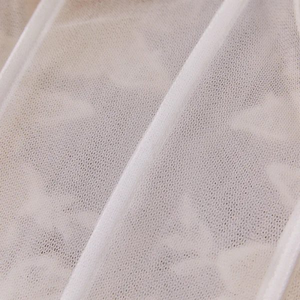 Illusion Champagner Hochzeits Brautkleider / Hochzeitskleider 2020 Ballkleid Durchsichtige Rundhalsausschnitt Kurze Ärmel Rückenfreies Applikationen Blumen Perlenstickerei Kapelle-Schleppe Rüschen