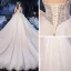 Luxury / Gorgeous Champagne Bridal Wedding Dresses 2020 Ball Gown Spaghetti Straps Sleeveless Backless Handmade  Beading Cathedral Train Ruffle