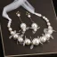 Élégant Ivoire Perle Accessoire Cheveux Boucles D'Oreilles Bijoux Mariage 2020 Alliage Fleur De Soie Lacer Bandeaux Accessoire Cheveux Mariage