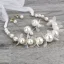 Élégant Ivoire Perle Accessoire Cheveux Boucles D'Oreilles Bijoux Mariage 2020 Alliage Fleur De Soie Lacer Bandeaux Accessoire Cheveux Mariage