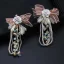 Flower Fairy Silver Silk Flower Tiara Earrings Bridal Jewelry 2020 Alloy Crystal Beading Wedding Accessories