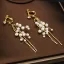 Charming Gold Tiara Earrings Bridal Jewelry 2020 Alloy Pearl Rhinestone Wedding Accessories