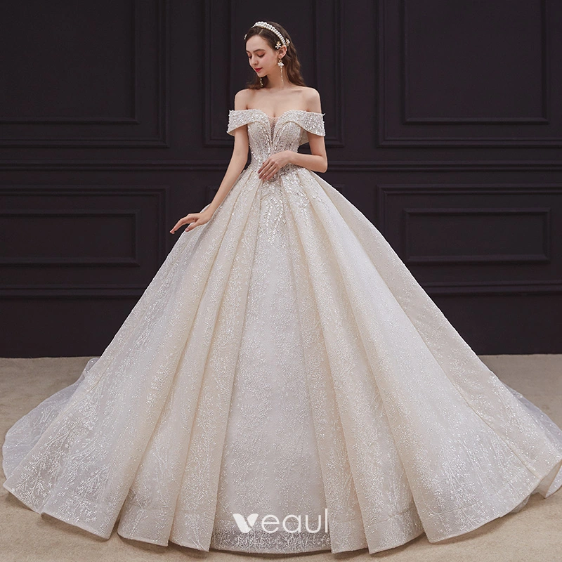 Lace Backless Appliques Off The Shoulder Tulle Wedding Dress Lace Backless Appliques Off The Shoulder Tulle Wedding Dress