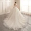 Affordable Champagne Bridal Wedding Dresses 2020 Ball Gown Strapless Sleeveless Backless Appliques Lace Beading Glitter Tulle Chapel Train Ruffle