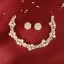 Chic / Beautiful Gold Headpieces Headbands Earrings Bridal Jewelry 2020 Alloy Pearl Rhinestone Wedding Accessories